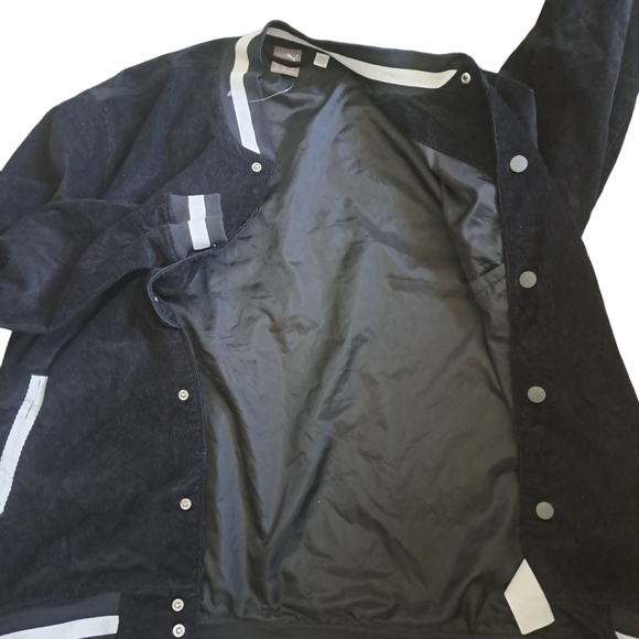 PUMA lightweight corduroy varsity style snap front jacket embroidered GRAPHIC XL - Picture 4 of 10